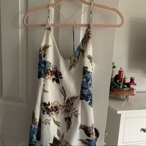 floral silk dress